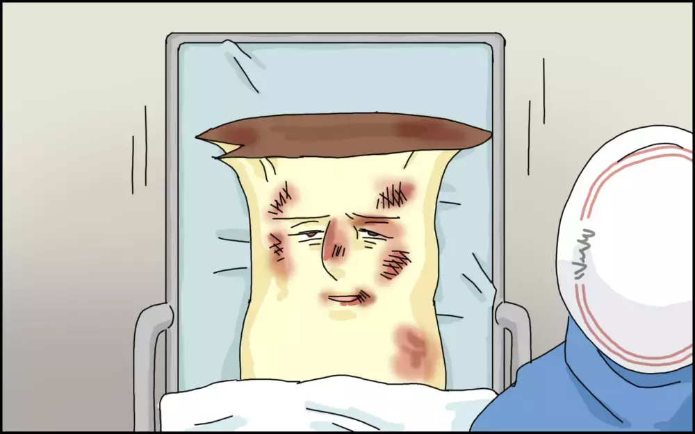 大怪我のパパに娘がまさかの一言！ 思わず突っ込んた理由【夫が青信号の横断歩道で車にはねられた話 Vol.3】