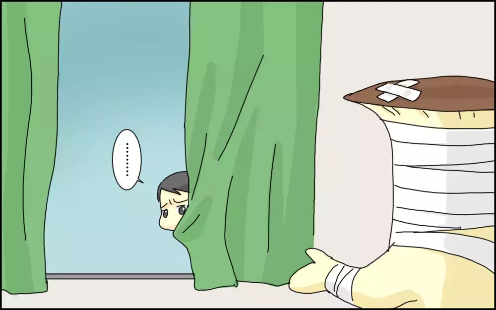 事故の翌日、夫が帰宅…変わり果てた顔のパパに息子の反応は!?【夫が青信号の横断歩道で車にはねられた話 Vol.4】