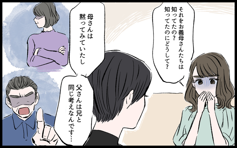 義両親は息子の暴力を見ぬふり…？ 義妹が私に接触した理由とは／宏樹の場合（7）【まんが】