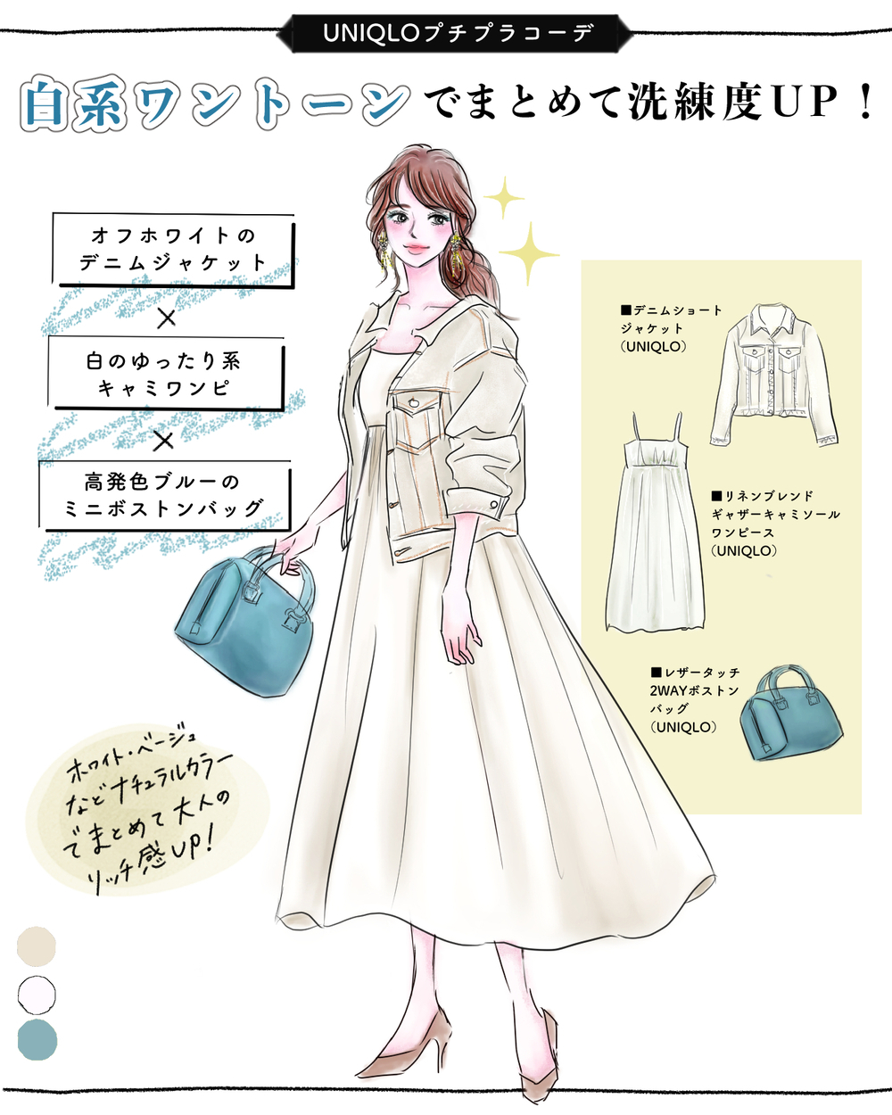 【ユニクロ話題ワンピ】可愛すぎ！［体型カバー］も［映え］も叶えるキャミワンピが間違いない！【yopipiのプチプラコーデ〜ときどき育児日記〜 Vol.43】