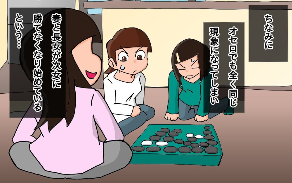 「本気のしりとり」で娘に挑んだら…負けず嫌いの父、返り討ちにあう【もりりんパパと怪獣姉妹 第63話】