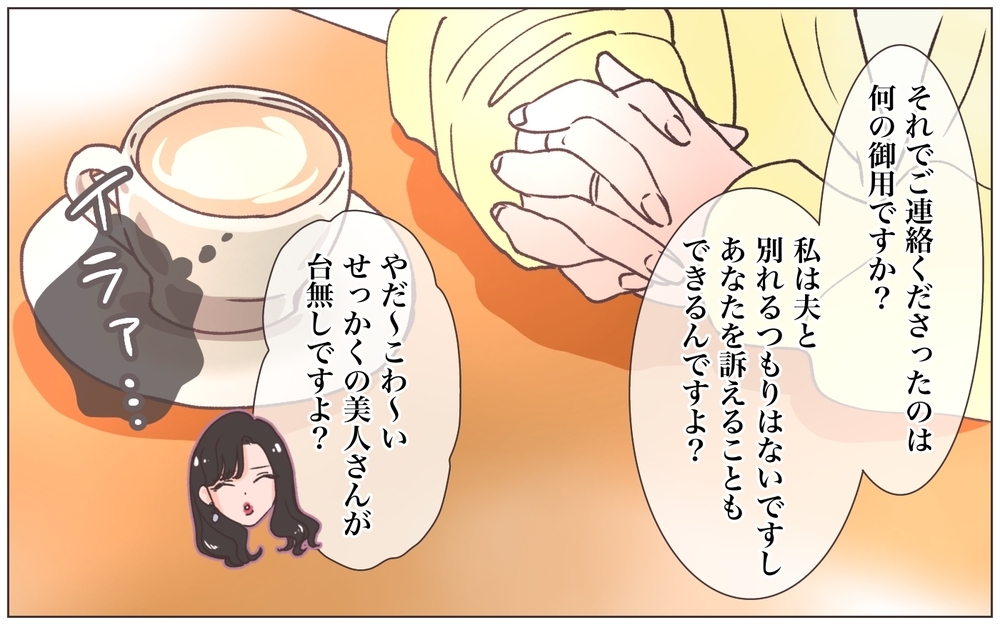 「そんな旦那でいいの？」浮気相手が夫を否定…まさかの提案も!?／略奪婚したら浮気されました（9）【ママたちのガールズトーク まんが】