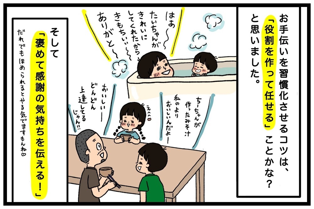 しんどい家事はわが子を戦力に…！お手伝いを定着させる効果的な方法とは？【うちはモフモフ暮らし  第57話】