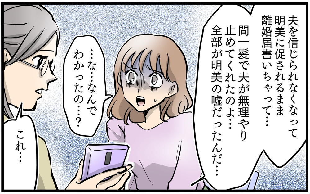 ママ友の陰謀が明らかに…!? 「私もされた」同様の被害を知って…／私を救ったママ友の狙い（12）【私のママ友付き合い事情 まんが】
