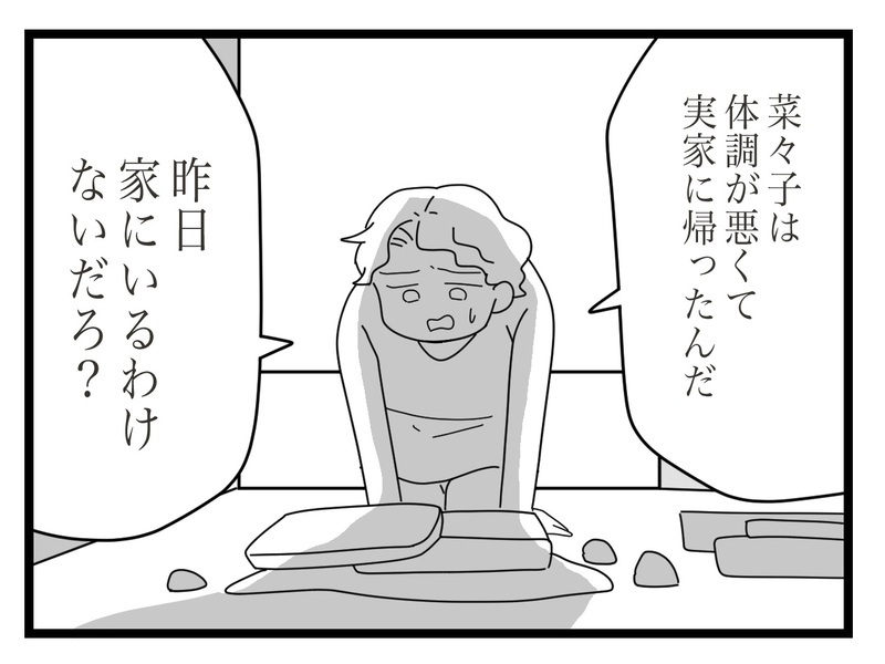 今バレたらマズい…必死に嘘をつく夫　それを見た義母の心境は？【私の家に入らないで Vol.45】