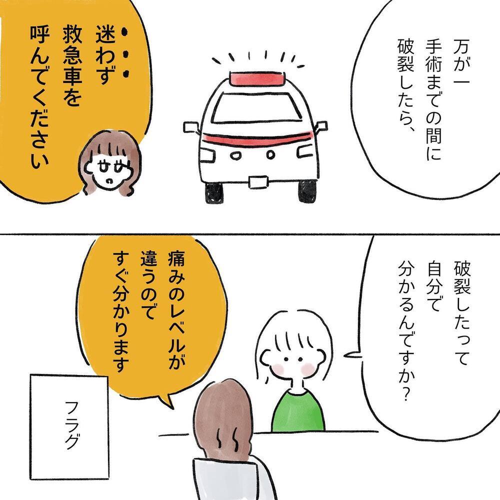 もしかして破裂した!? 手術1ヶ月前に、体に異変が【生理痛・卵巣嚢腫破裂がしんどすぎて出産が〇〇だった話 Vol.3】