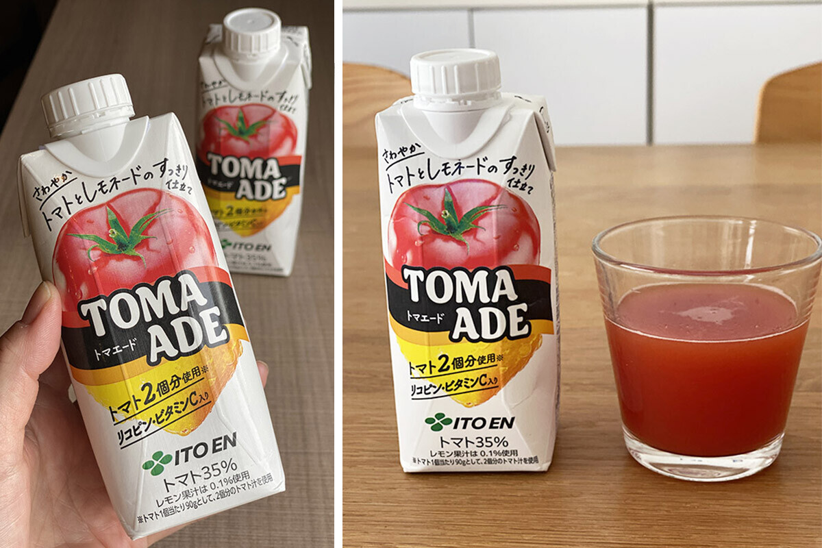 トマトにレモネードですっきり！ ごくごく飲めちゃうトマト果汁入り飲料「TOMA ADE（トマエード）」【編集部の「これ、気になる！」  Vol.12】