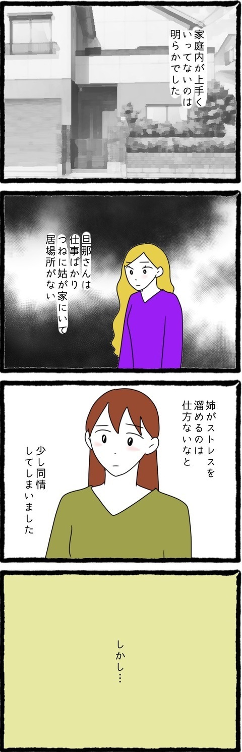 姑との同居、ワンオペ育児…息の詰まる日々を送る姉に同情【結婚しても遊び続ける姉 Vol.6】