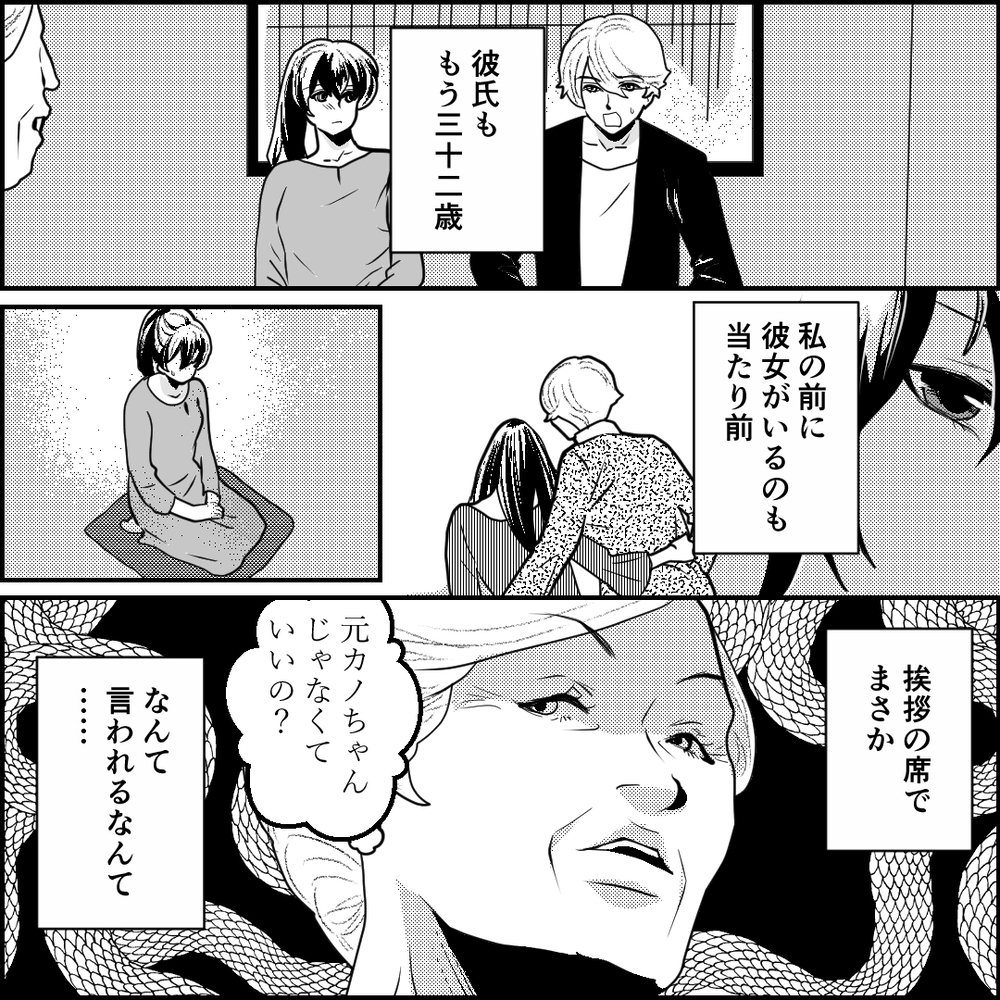 「元カノじゃないくていいの？」義母から驚きの一言…私と付き合うのは妥協なの？【旦那の元カノ大好き義母 Vol.2】