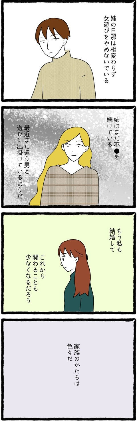 家族のかたちは人それぞれ…姉夫婦を見て、妹が感じた家族への思い【結婚しても遊び続ける姉 Vol.51】