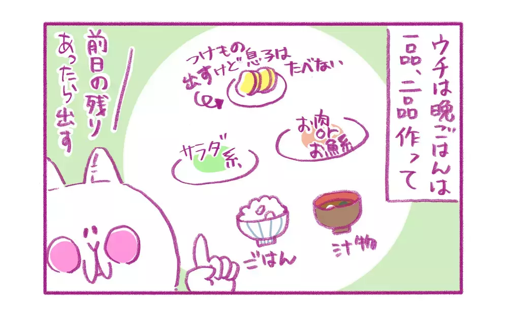 おかずの数、ほかのお宅はどうしている？ 食費を節約できないわが家の事情【もちもちエプリデイ】  Vol.78