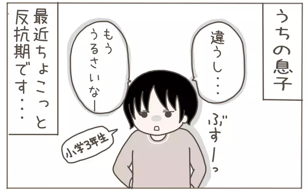 反抗期を迎えた小3息子「ママのこと、好き？」の質問に…!?【子育て楽じゃありません 第114話】