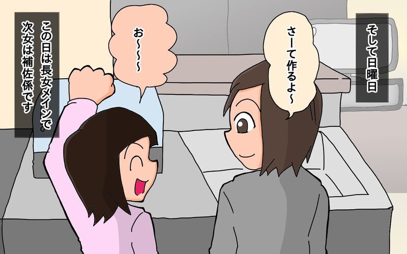 今年もバレンタインを手伝うことに!?　娘たち…パパの分はあるの？【もりりんパパと怪獣姉妹 第72話】