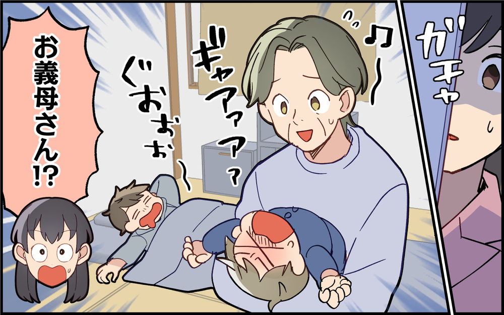 夜泣き対応を義母に丸投げ!? 夫のありえない失態＜実家で子どもに戻る夫 5話＞【うちのダメ夫 まんが】