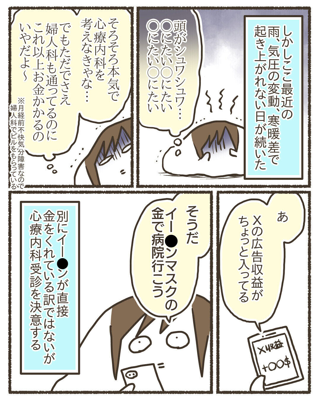 「起き上がれない　うつっぽい」でも毎日じゃない…心療内科って私みたいな人が行ってもいいの？【ようやっと心療内科を受診した話 Vol.1】