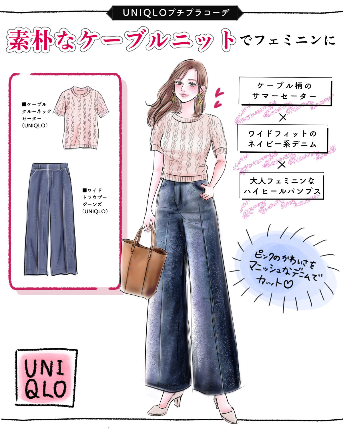 【UNIQLO最強美脚ジーンズ】脚長見せもスタイルUPも思いのまま！どう着てもサマになる［新作ワイドデニム］がすごいんです！