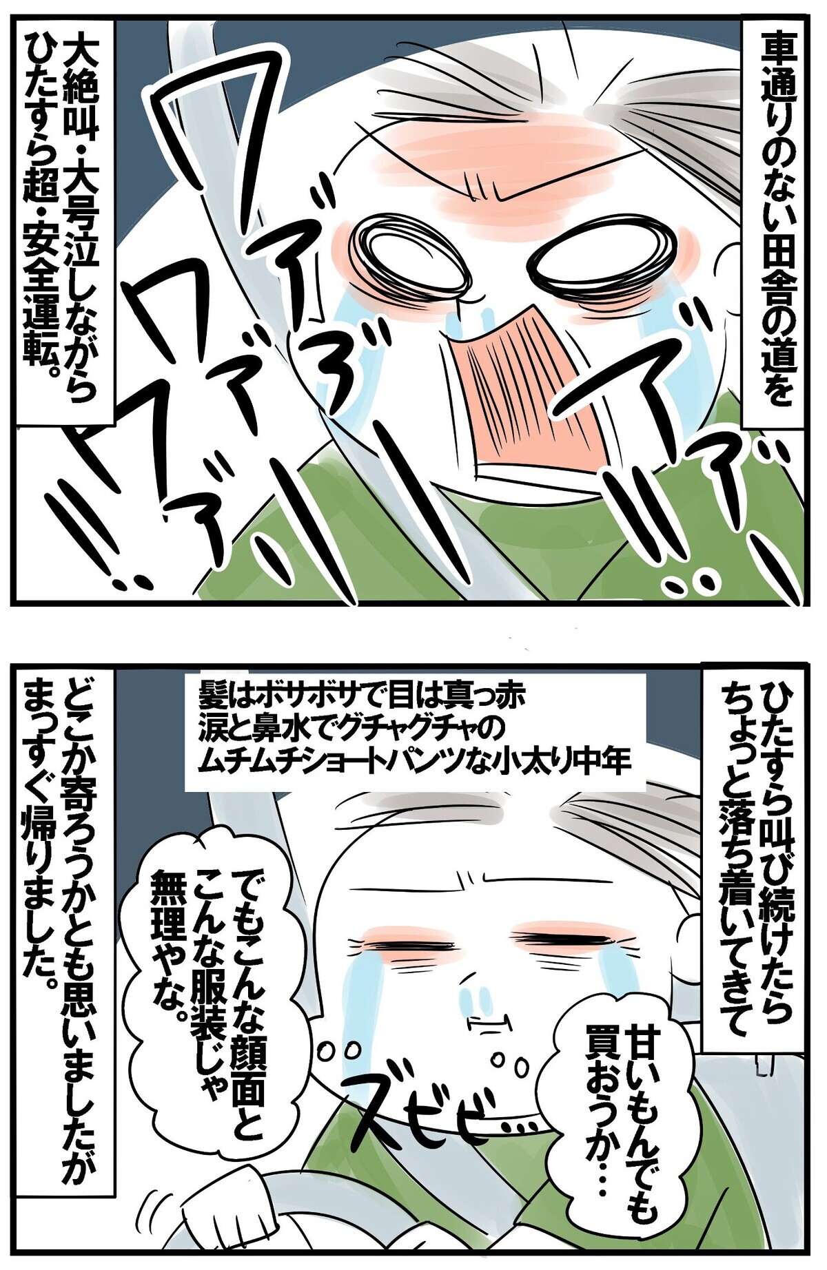 ストレス大爆発の夏の終わり…真夜中の号泣ドライブ【めまぐるしいけど愛おしい、空回り母ちゃんの日々 第398話】