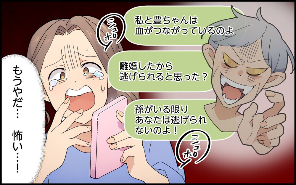 「うちの孫を盗むなんて！」離婚したのに元義母に執拗に付きまとわれて…読者は「絶縁一択」