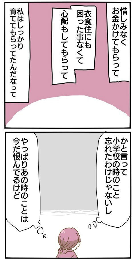 私は親にしっかり育ててもらったんだ… あの時のことは恨んでいるけど【家族がしんどかった話 Vol.26】