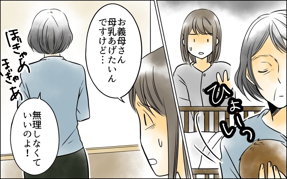 授乳もさせてくれない義母…本当に私の身体を心配してのこと？【義母に奪われた私の子 まんが 第10話】