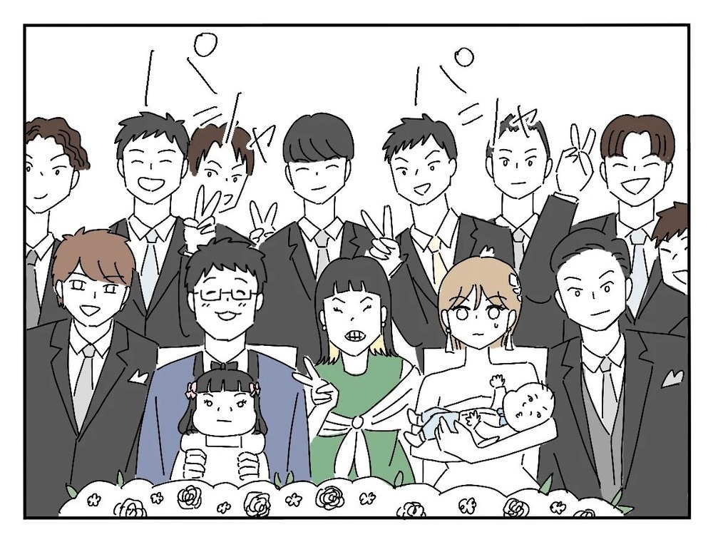 披露宴の記念撮影で主役顔をする新郎の友人…誰も彼女を止められない!?【新郎友人 Vol.15】