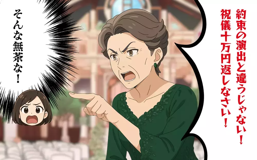 「祝儀10万円を返しなさい！」義母が結婚式に無茶なクレーム＜過干渉な義母 4＞【本当にあった読者のはなし Vol.62】