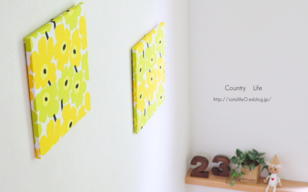 手軽に北欧テイストに模様替え！　「マリメッコ」ファブリックパネルのつくり方