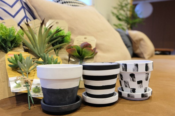 多肉ポットも100均リメイクで変身！　お金をかけない北欧インテリア