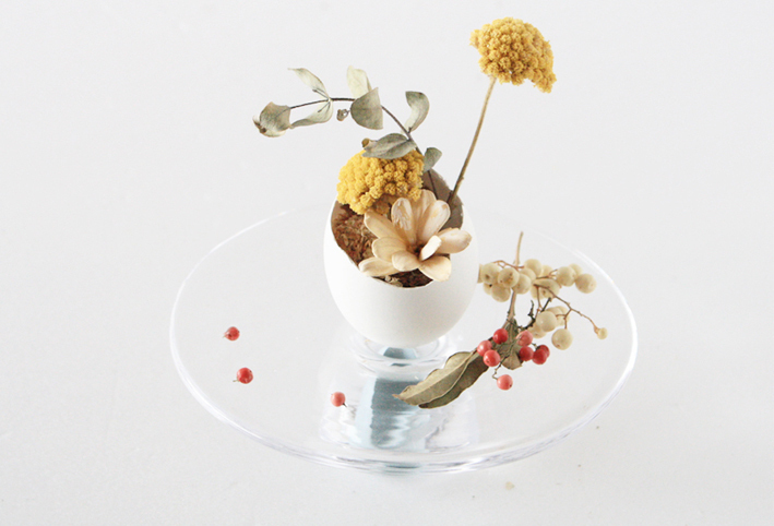 子どもと一緒に工作！ 卵の殻で作る多肉アレンジメント