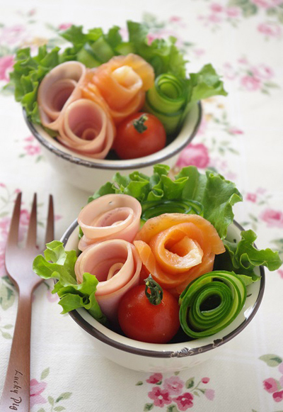 食べられる花束?！   じつは簡単「ブーケサラダ」の作り方