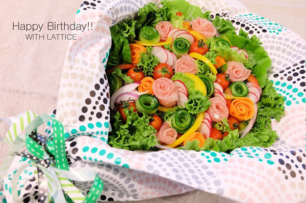 食べられる花束?！   じつは簡単「ブーケサラダ」の作り方