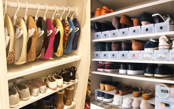 無印良品や100均を使った「靴収納アイディア」　吊るして、重ねて、収納力アップ！