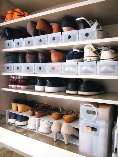 無印良品や100均を使った「靴収納アイディア」　吊るして、重ねて、収納力アップ！
