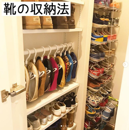 無印良品や100均を使った「靴収納アイディア」　吊るして、重ねて、収納力アップ！
