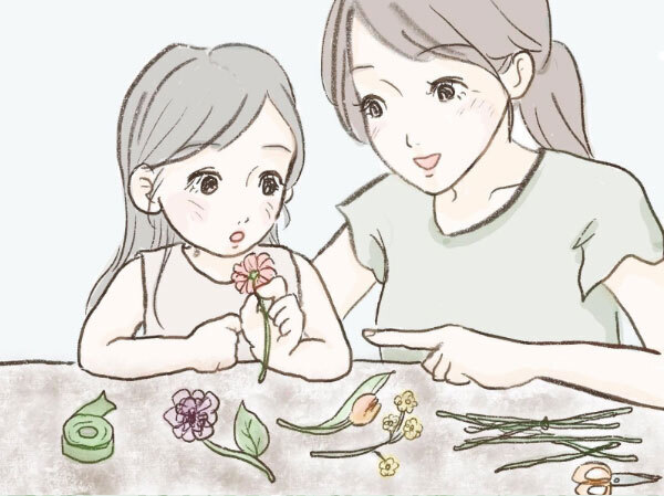 子どもとかわいい花かんむりを作ろう！  バースデイなど記念日フォトに最適