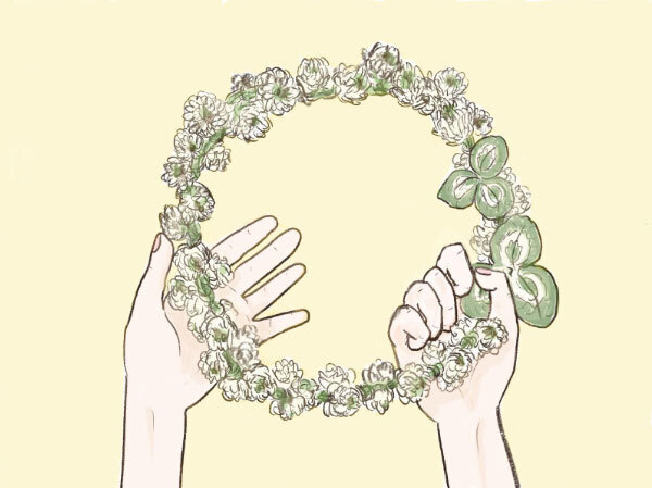 子どもとかわいい花かんむりを作ろう！  バースデイなど記念日フォトに最適