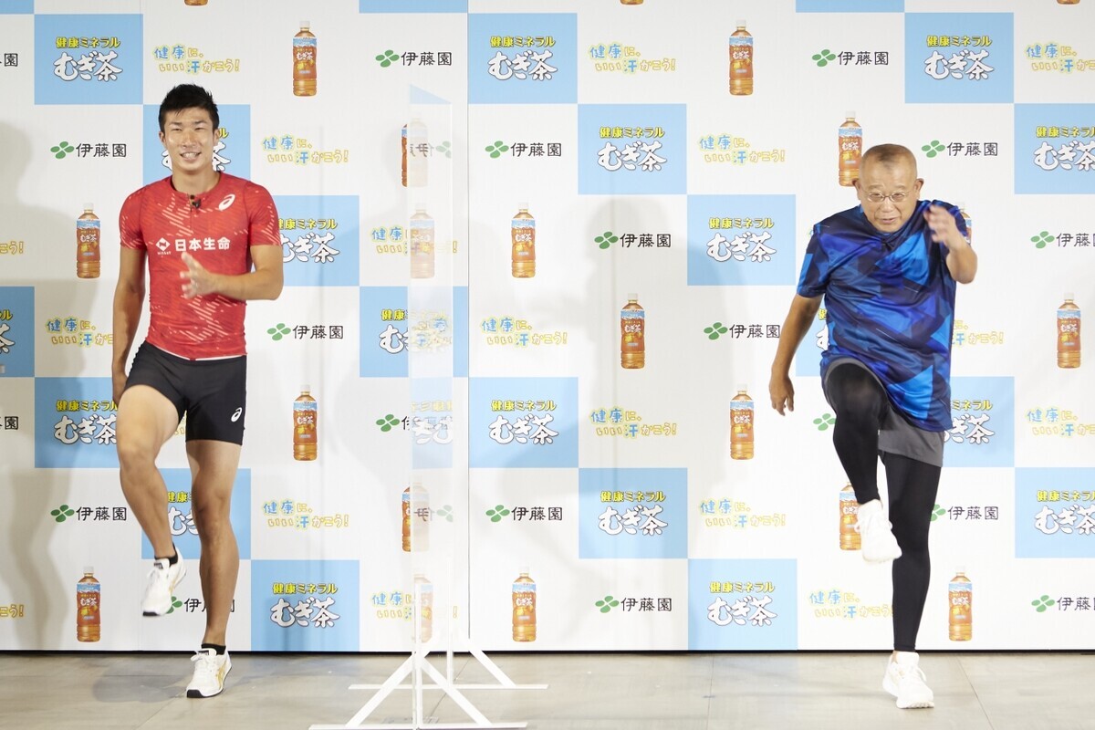 鶴瓶さん・桐生選手とおうちでラクラク運動！「健康に、いい汗かこう！キャンペーン」とは