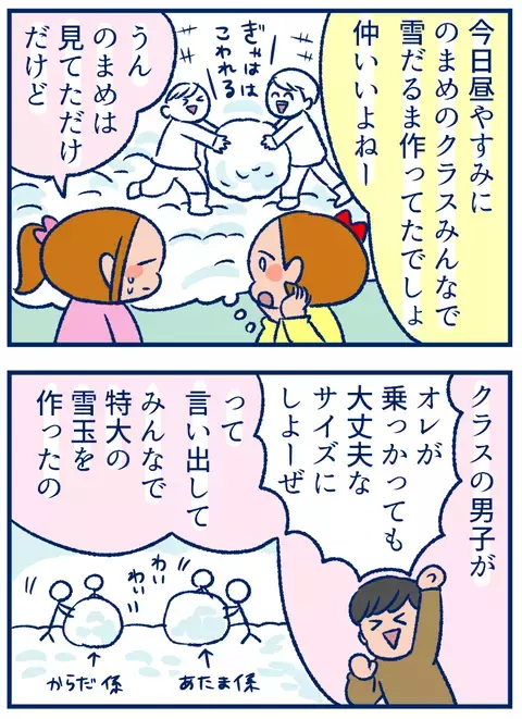 想像するだけで楽しい、小学生男子のゆきだるま制作【双子を授かっちゃいましたヨ☆ 第262話】