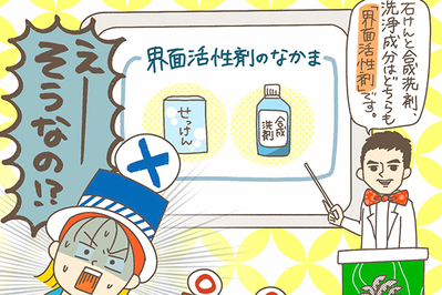 【モヤモヤ疑問を解決！  今日から知っ得  Vol.1】「合成洗剤」ってよくないんでしょ？　「石けん」のほうがやさしい？！