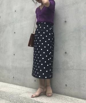 春からトレンド継続 ちょっぴりレトロな ドット柄コーデ は夏もしたい 18年6月日 ウーマンエキサイト 3 5