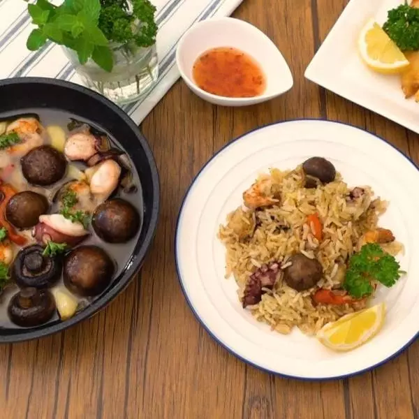 シーフードアヒージョ