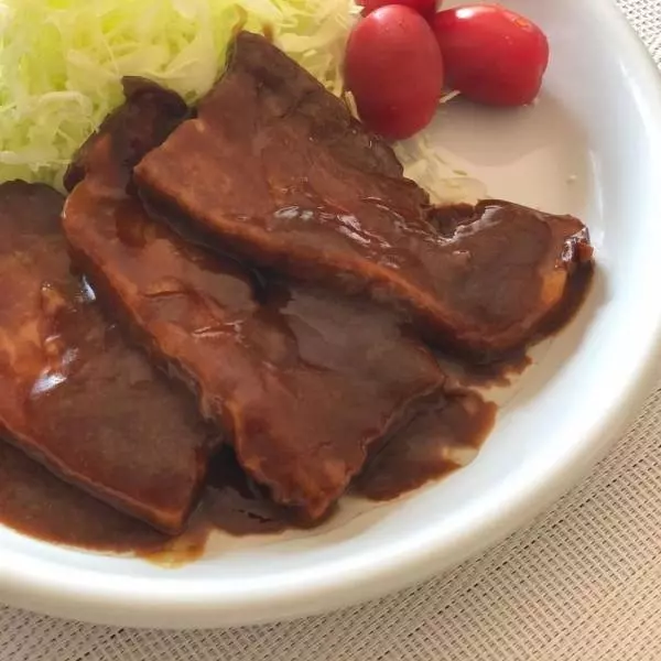 コストコの豚肉の味噌煮の写真