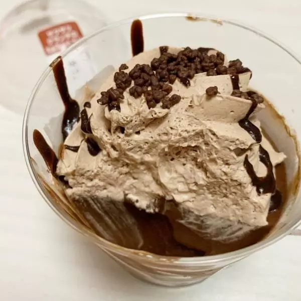 ザクザククランチのチョコレートプリン