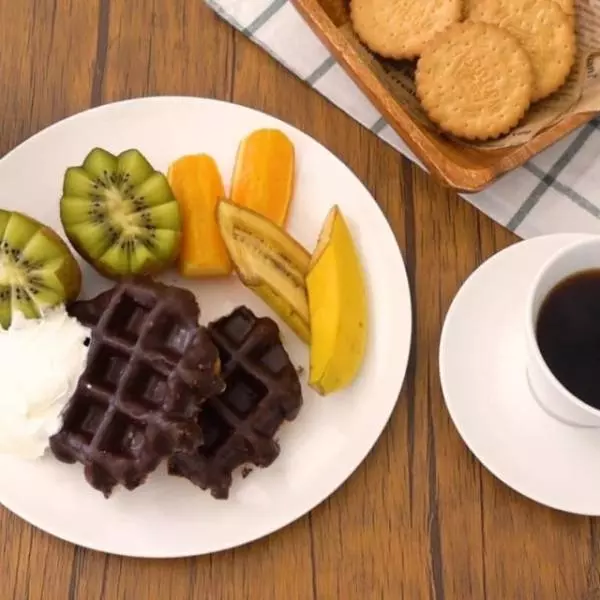 業務スーパーのベルギーワッフルチョコレート