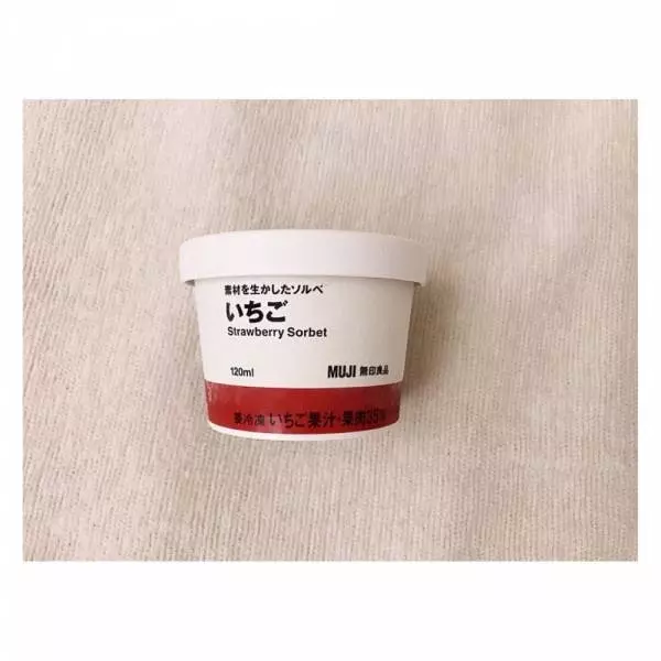 素材を生かしたソルベ