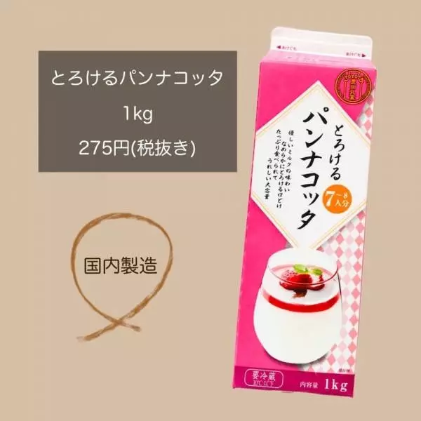 とろけるパンナコッタ