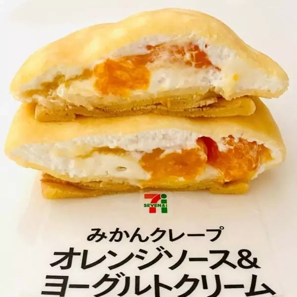 みかんクレープオレンジソース＆ヨーグルトクリーム