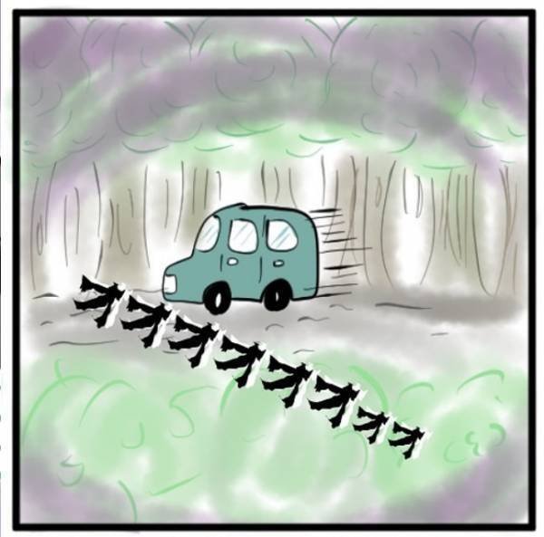 「ちょっと怖くなって来た…」友達のお母さんの運転で目的の場所に行くことに。車はどんどん”へんぴな所”に行って…＜手相占いに誘われたら宗教勧誘だった話＃3＞