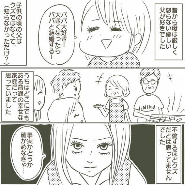 【新連載】「何それ、嘘でしょ…？」携帯を持つようになった父がなんだかおかしくなって…！？＜父がW不倫して家庭崩壊した話＃1＞