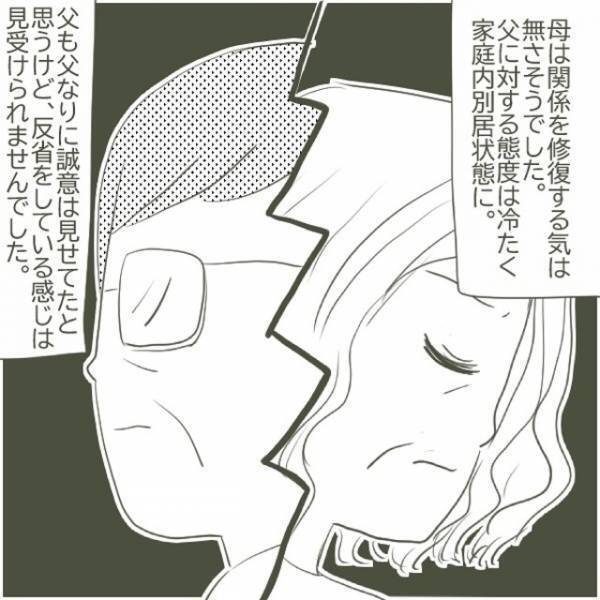 「ほんっと最低…」家庭内はギスギスした雰囲気。そんな中、父が正月に向かったのはなんと”不倫相手の家”で…！？＜父がW不倫して家庭崩壊した話＃15＞